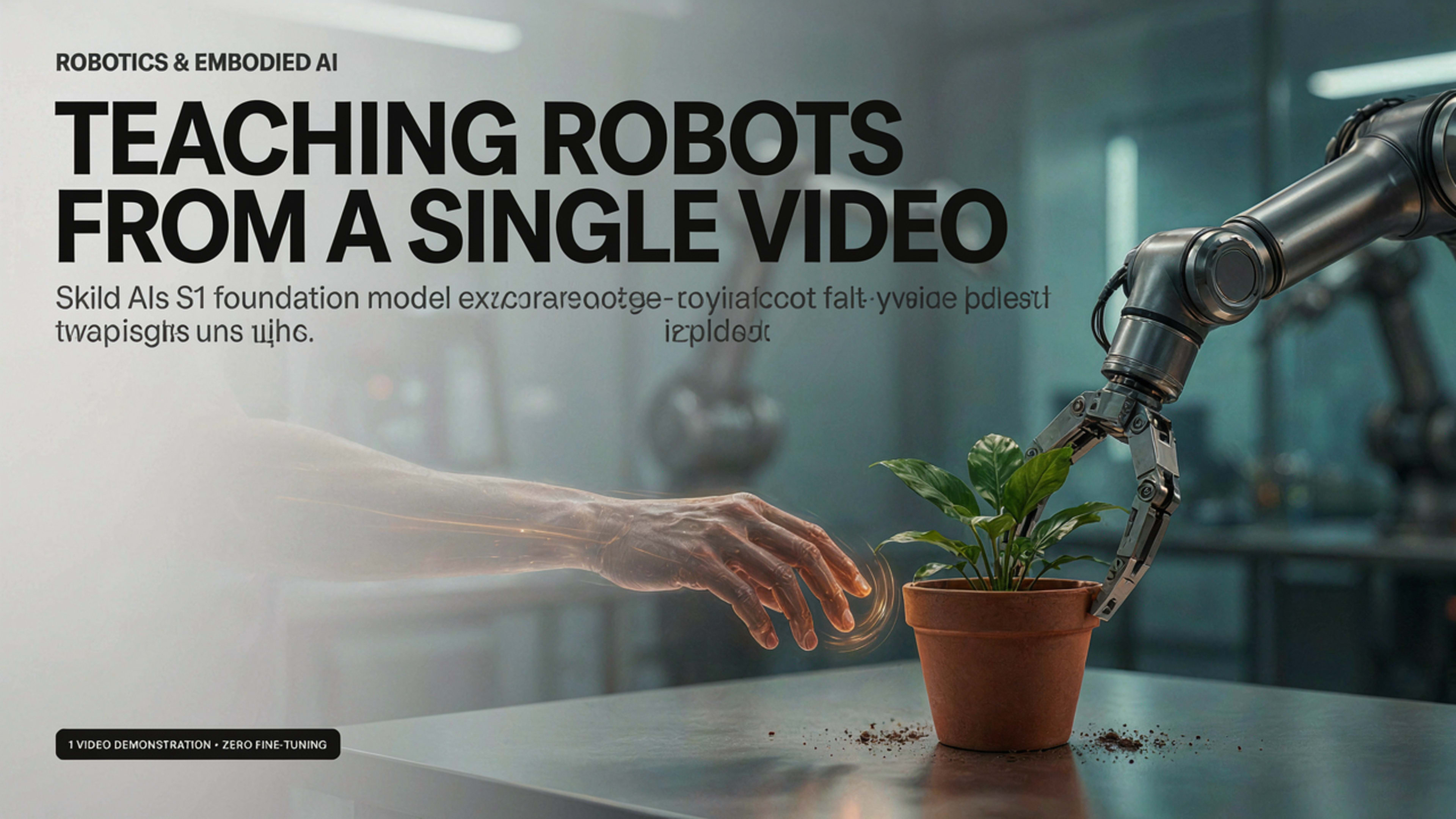 Skild AI's S1 Robot Foundation Model Learns Extended Tasks from a Single Video ...