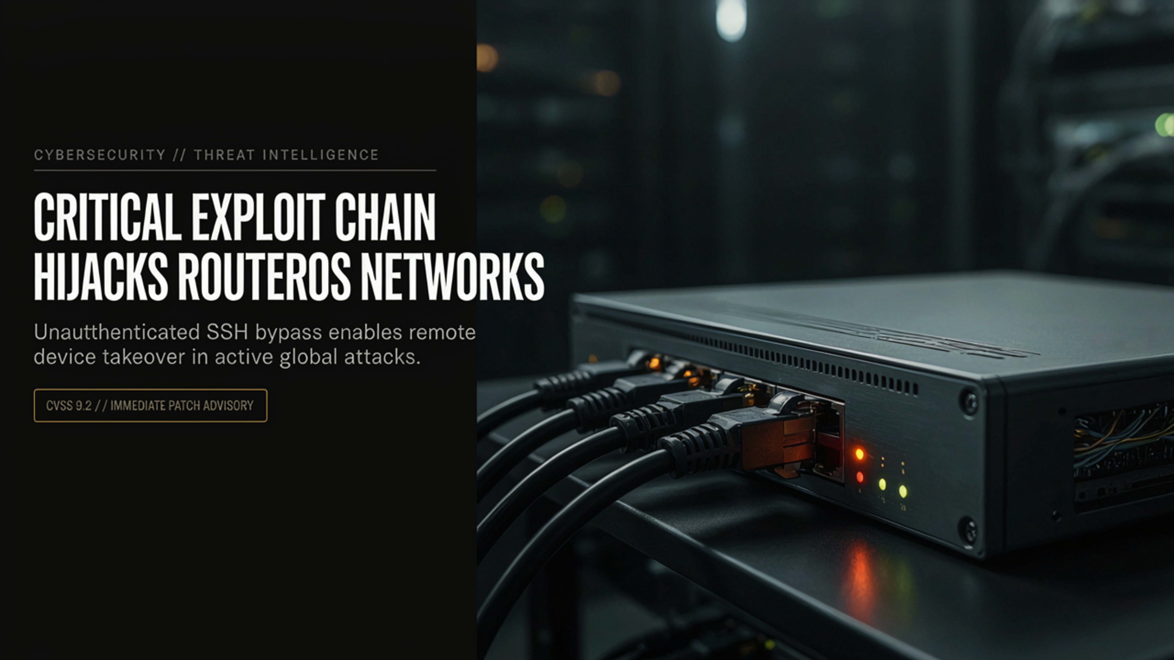 MikroTik RouterOS Vulnerabilities Under Active Exploitation: MikroTrick Attack Chain