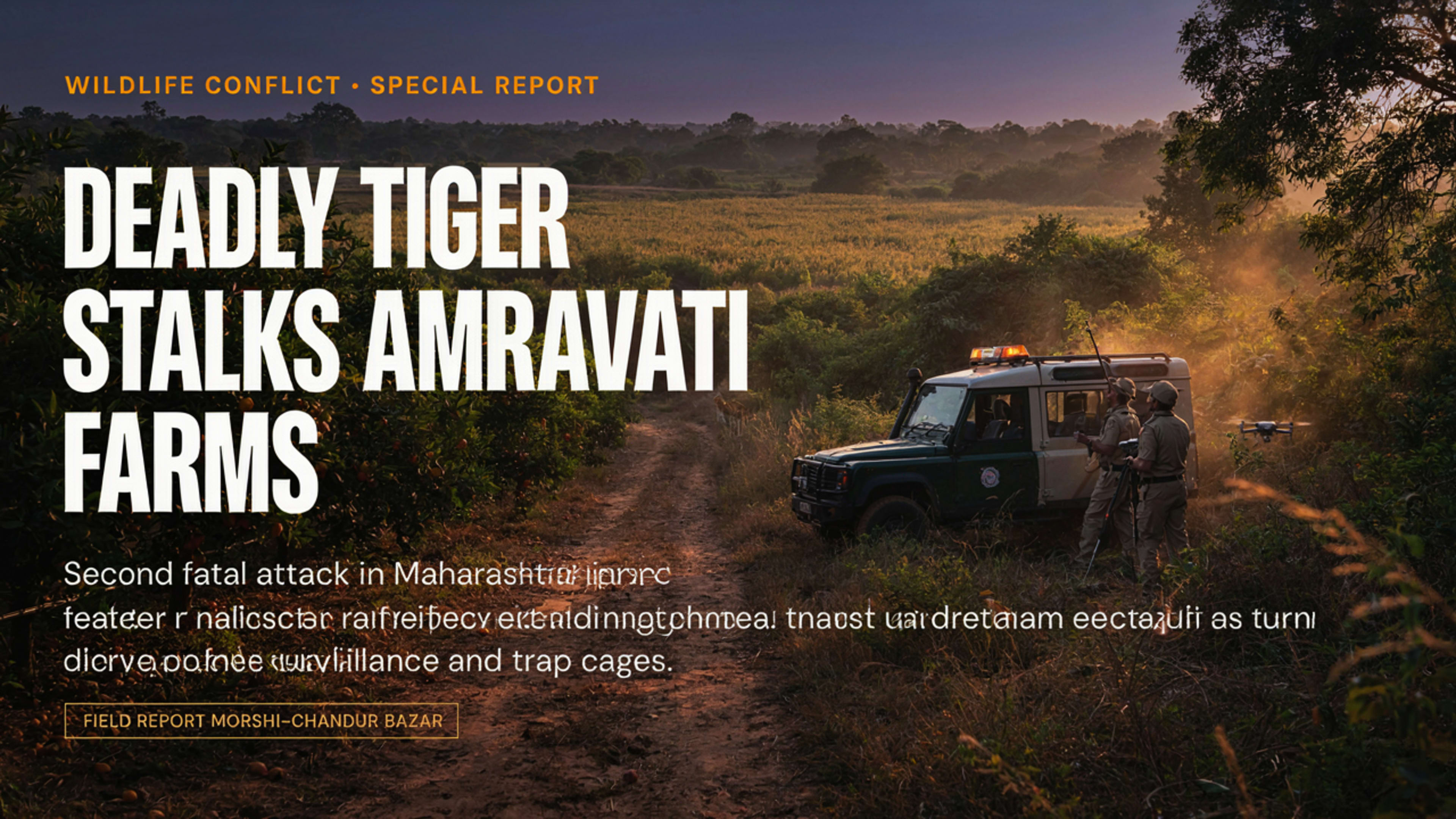 Man-eater tigress kills 18-year-old girl in Amravati village, sparks village protests