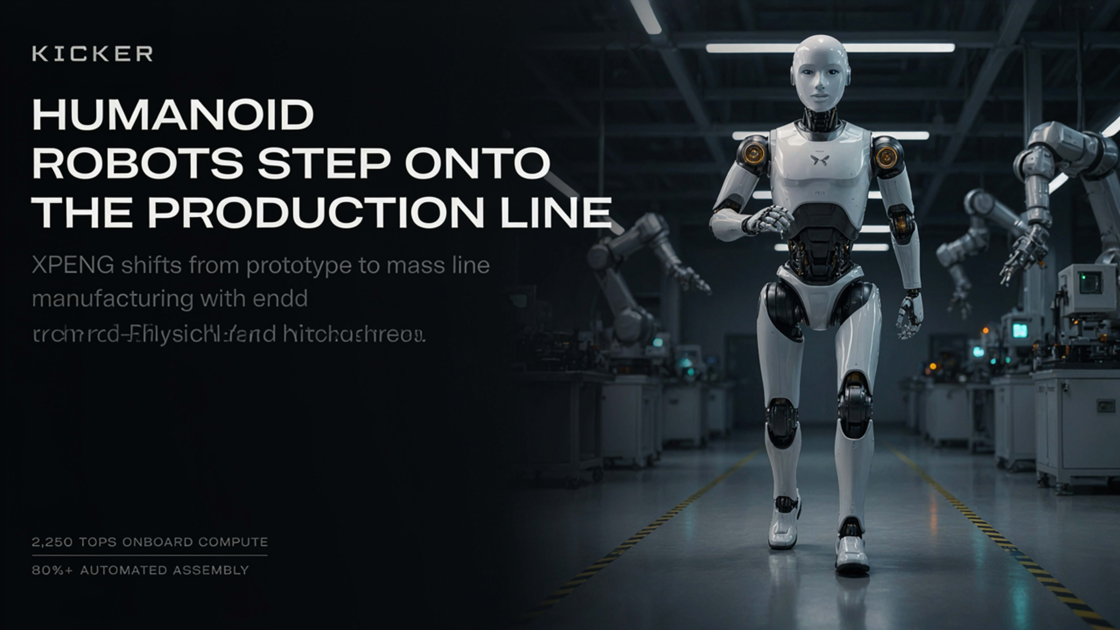 XPENG IRON Humanoid Robot Rolls Off Production Line in Historic First