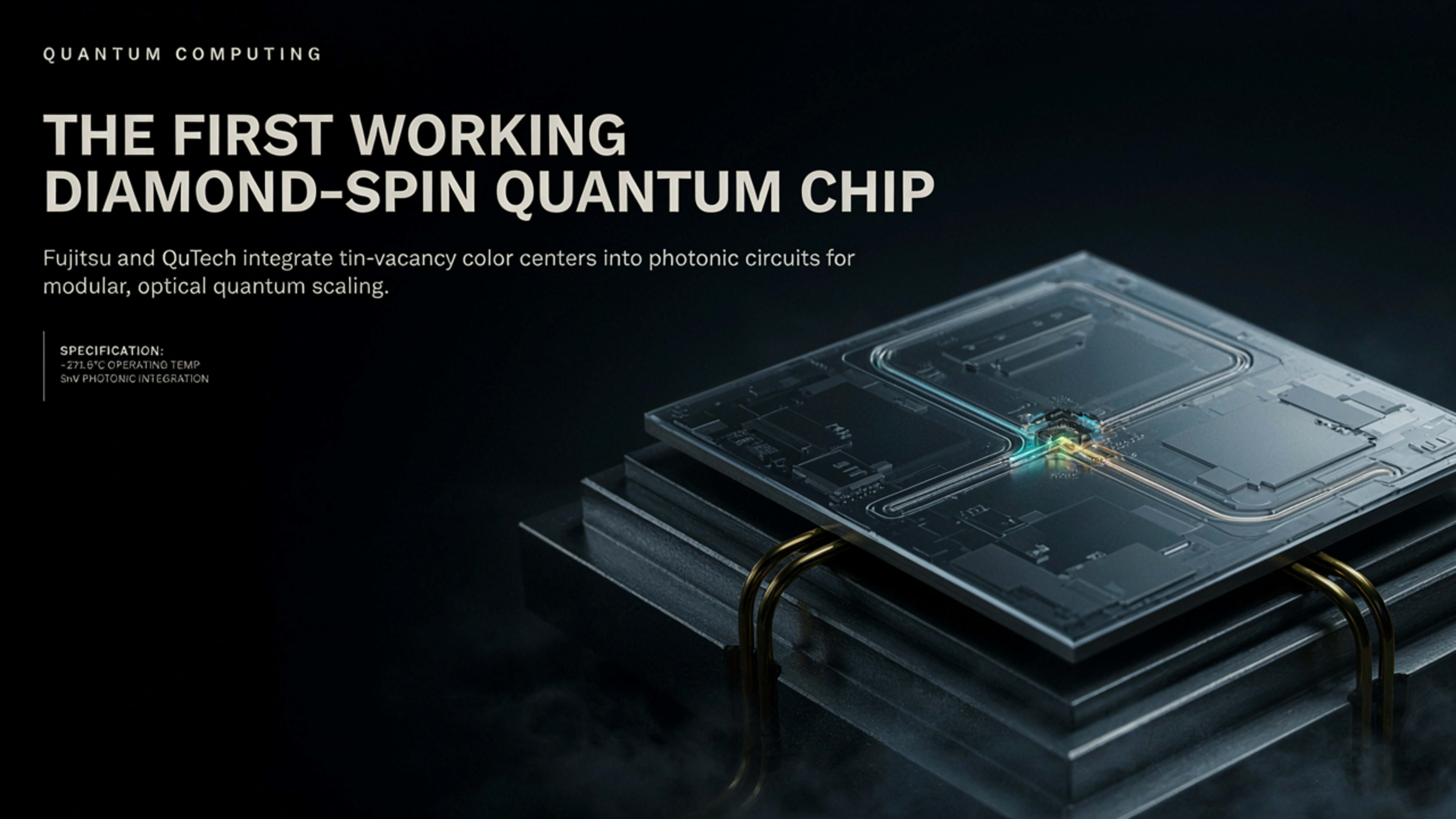 Fujitsu Unveils First Diamond-Spin Quantum Computer Prototype Using Tin-Vacancy Centers