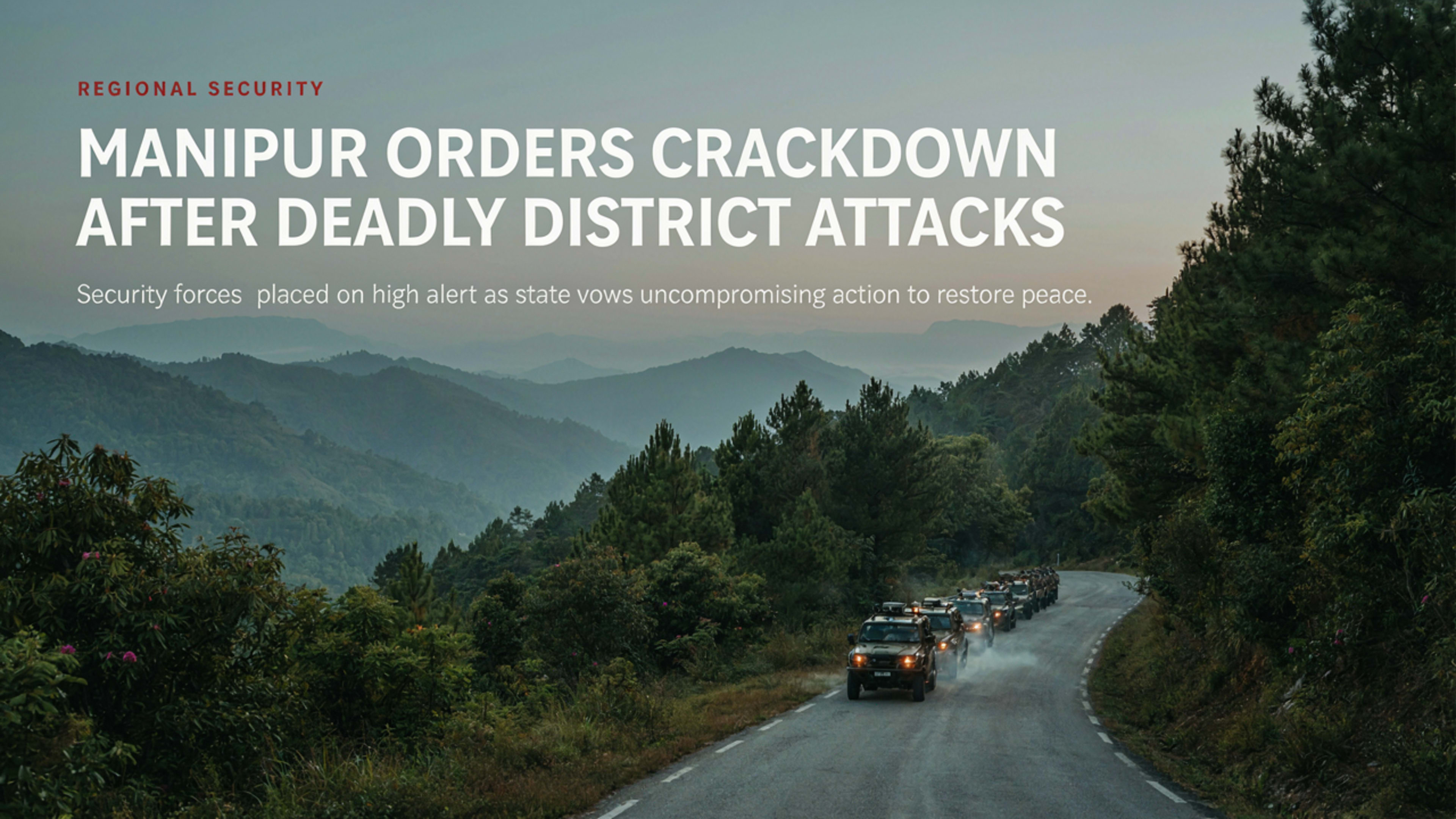Manipur Home Minister Vows Firm Action After Four Killed in Separate Attacks