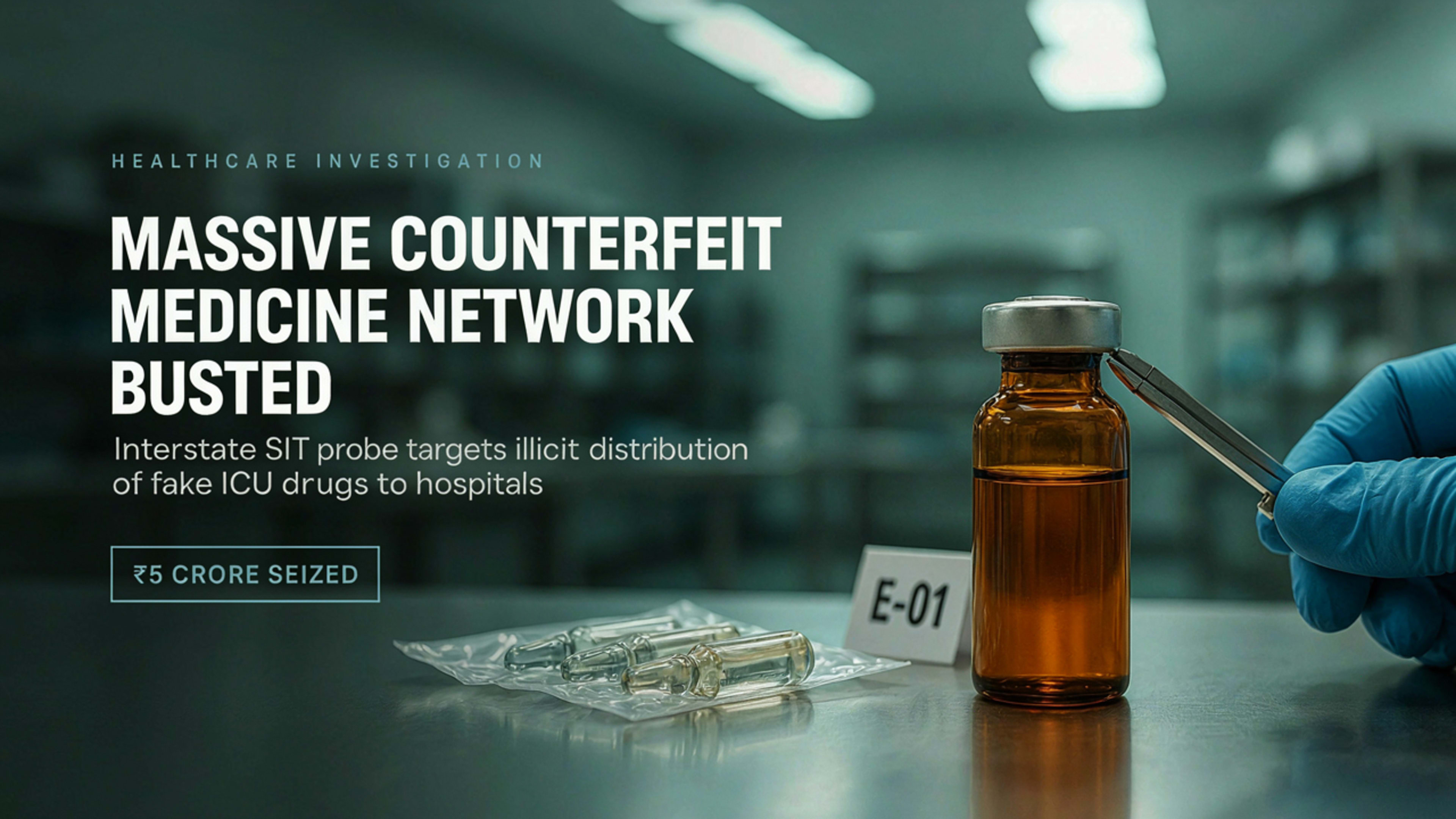 Karnataka Busts Major Interstate Counterfeit Drug Racket, Arrests Bengaluru Healthcare Firm Owner