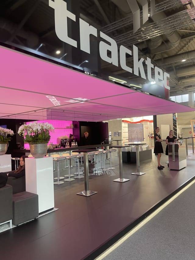 Cocktail- und Kaffeecatering von moving bars für TrackTec auf der InnoTrans in der Messe Berlin