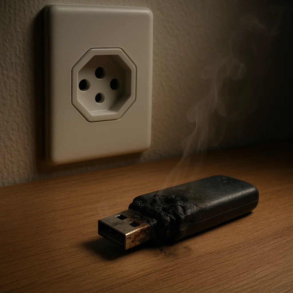 Pendrive na Tomada