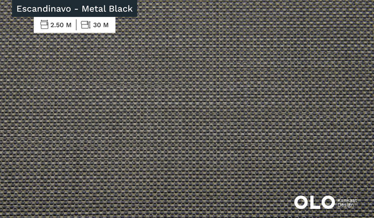 Tela Escandinavo - Metal Black