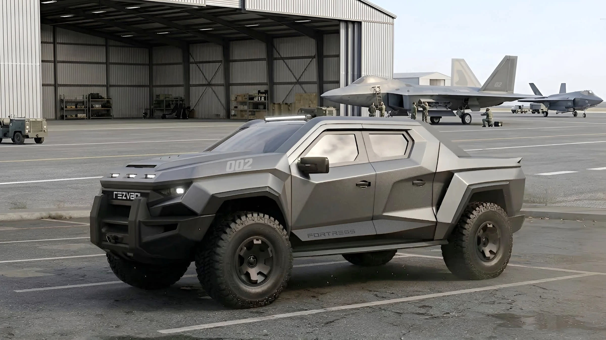 Rezvani Fortress Turns the Ford F-150 Raptor into an Armored Bunker — photo 7