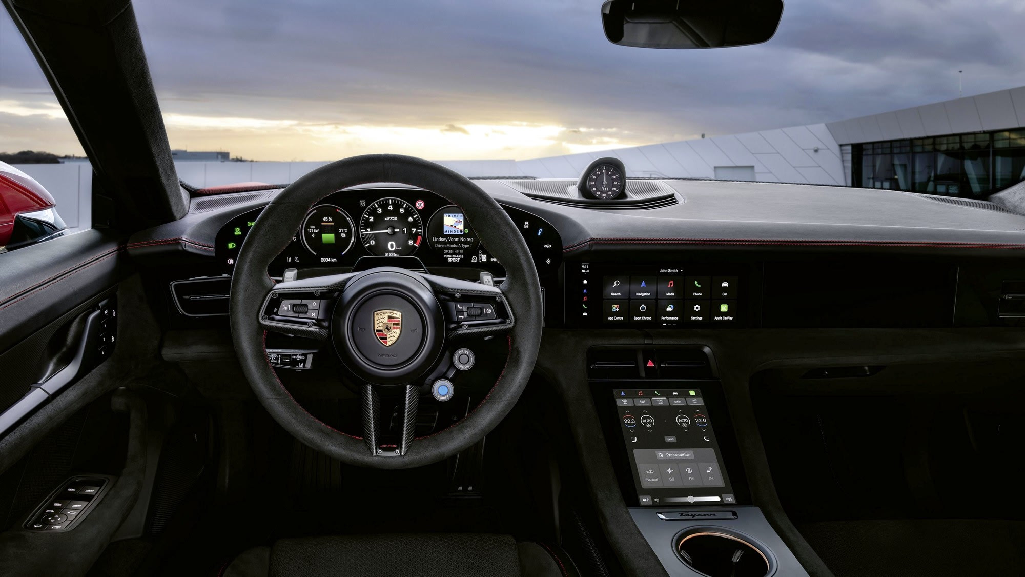 Porsche Taycan 2027: E-Shift simulates eight gears via paddles, NACS becomes standard - photo 2