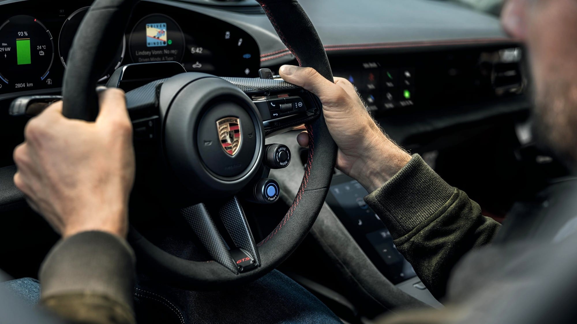 Porsche Taycan 2027: E-Shift simulates eight gears via paddles, NACS becomes standard - photo 6