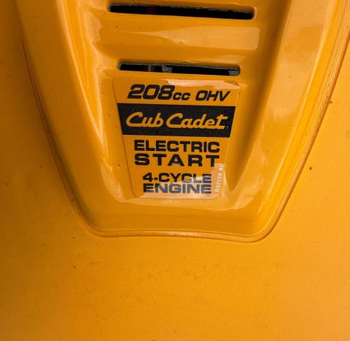 Additional Image for 2025 New Cub Cadet 21" 1X Single-Stage Snow Blower