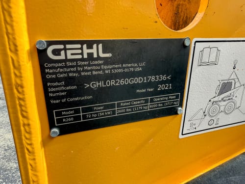 Additional Image for Used 2021 Gehl R260 Gen 2 Skidloader