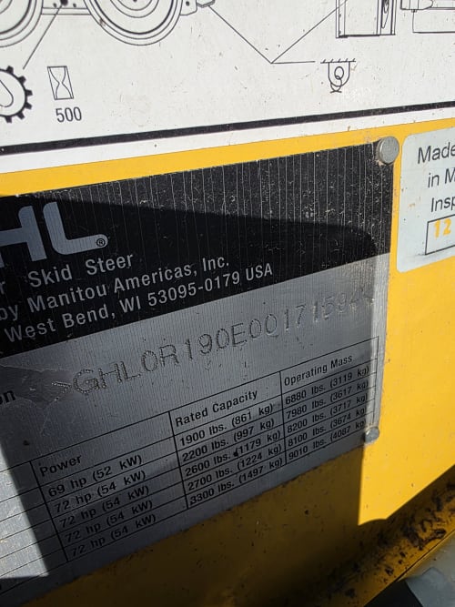 Additional Image for 2014 Gehl R190 Skidloader