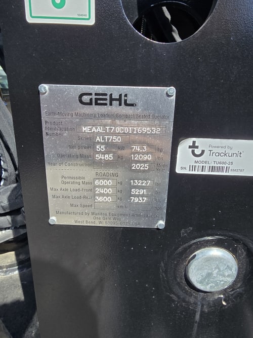 Additional Image for Gehl ALT750FL Articulated Loader