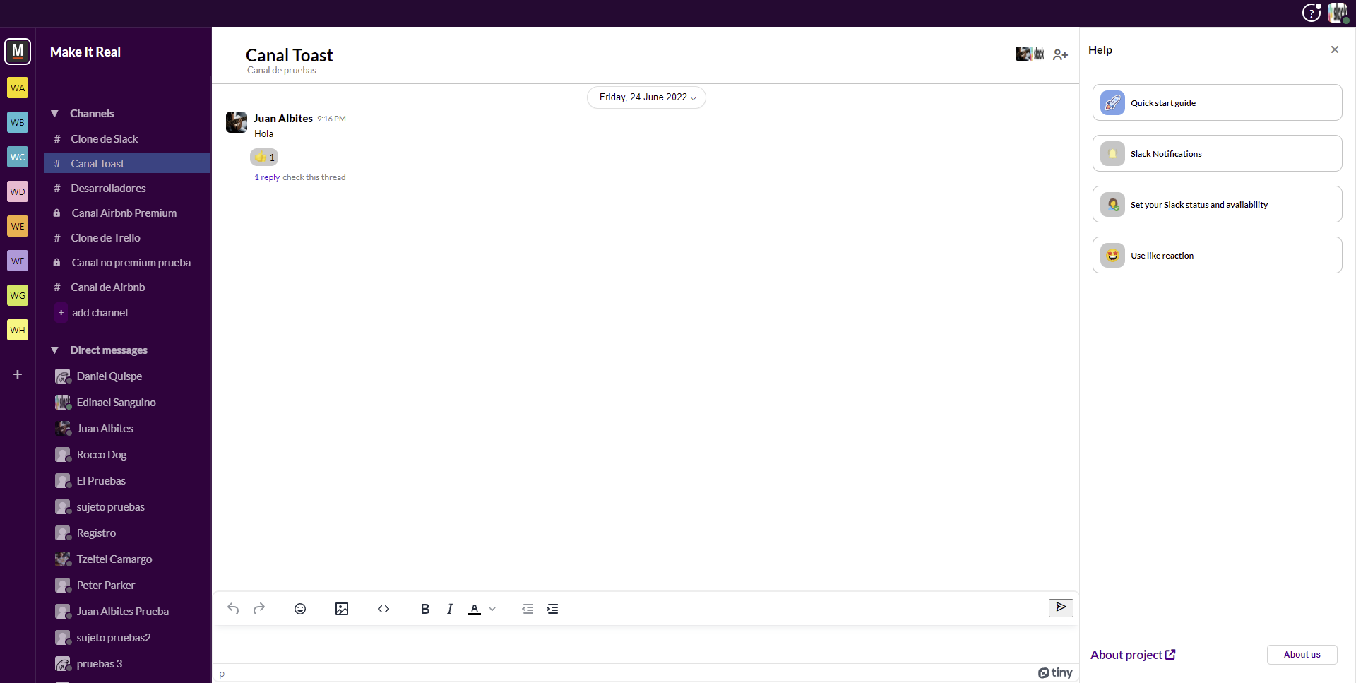 Slack Clone