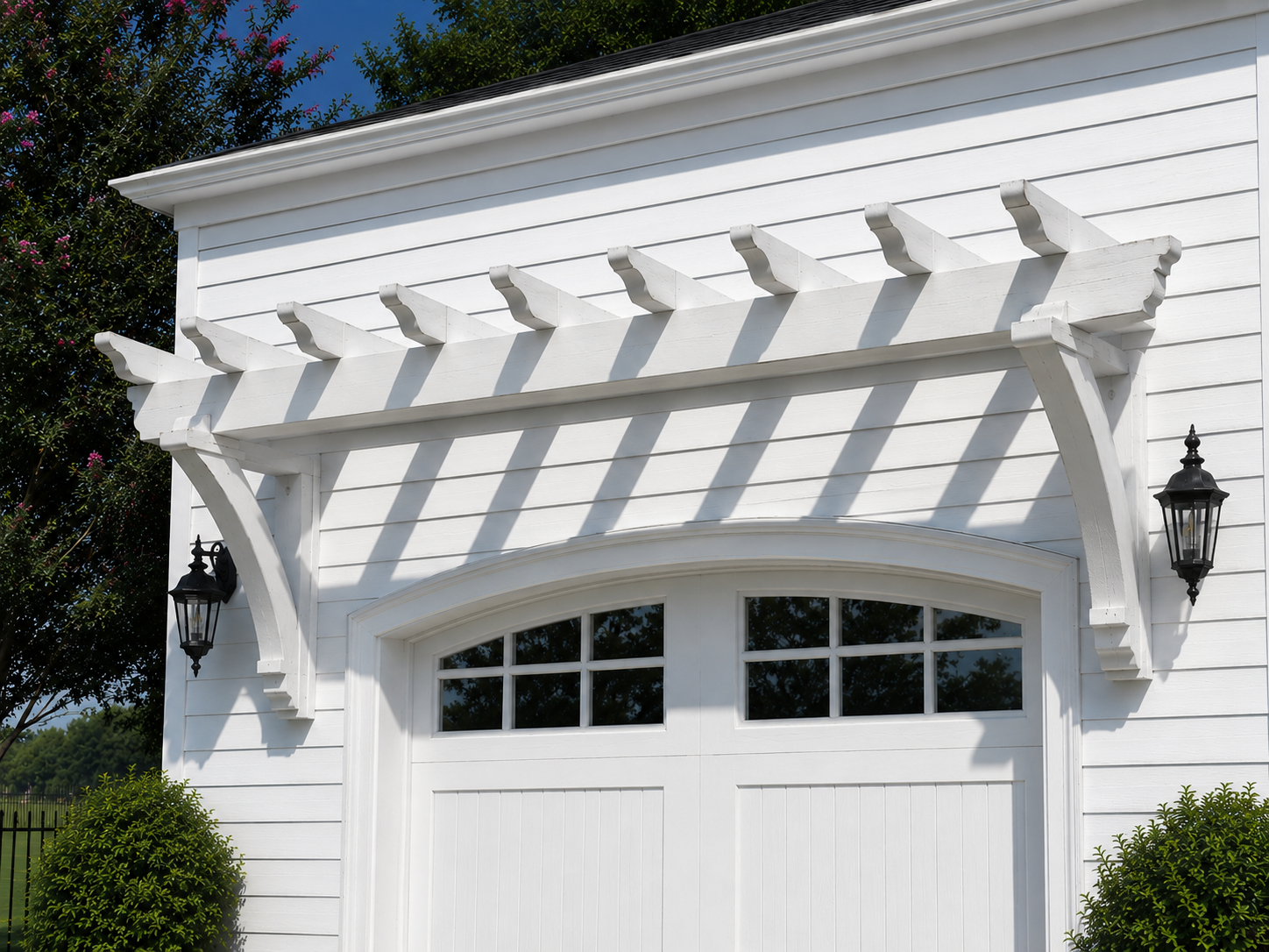 Garage Door Timber Trellis