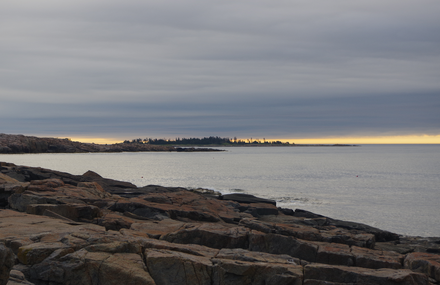 Vue depuis la péninsule de Schoodic dans le parc national d'Acadia