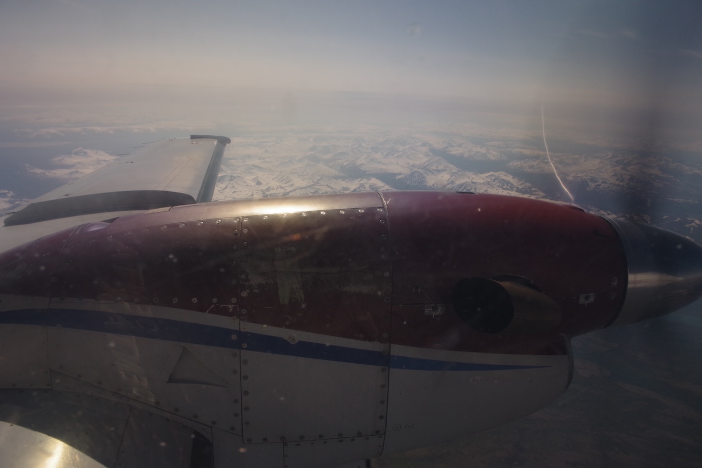 In flight towards Katmai National Park