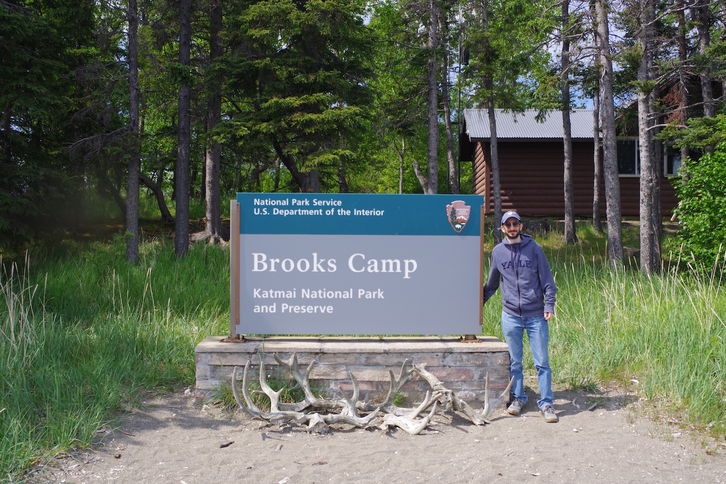At Brooks Camp, exploring Katmai National Park