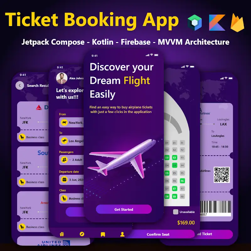 Flight Booking App in Kotlin