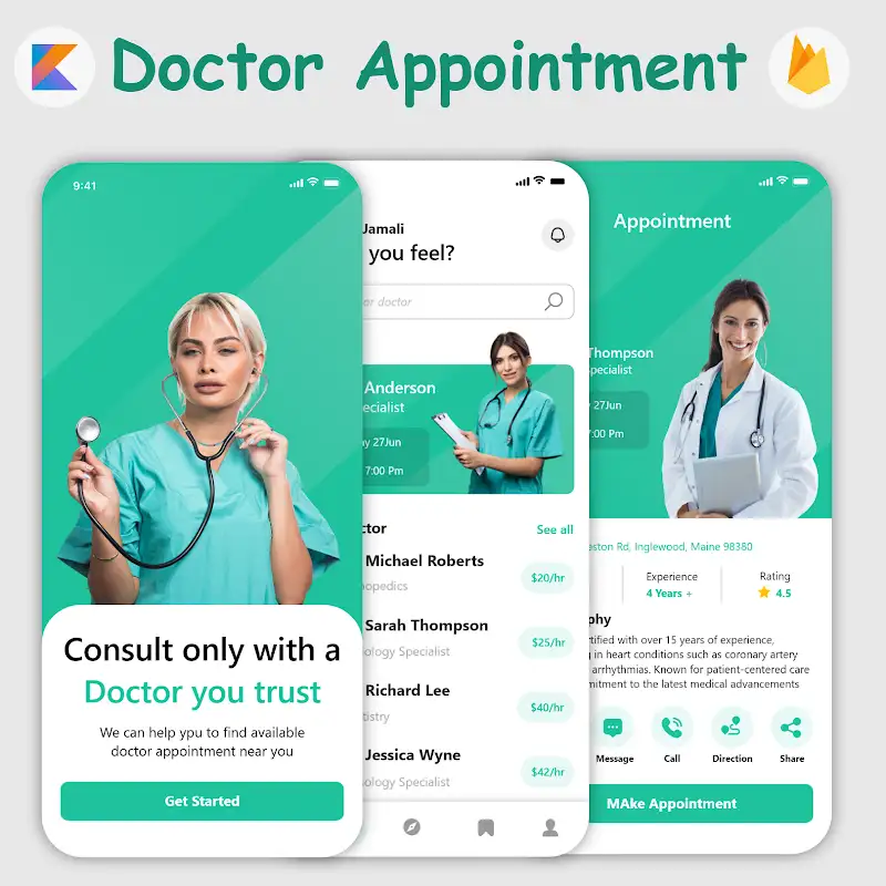 🩺 Doctor Appointment App in Kotlin (with Source Code)