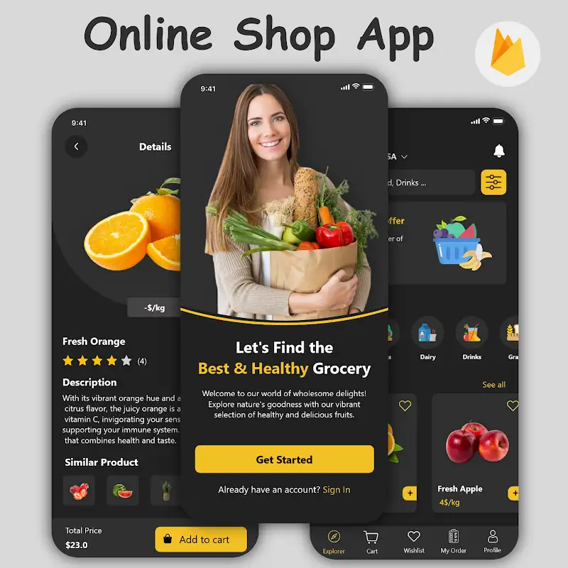 🛒 Grocery Store App – Kotlin + Firebase