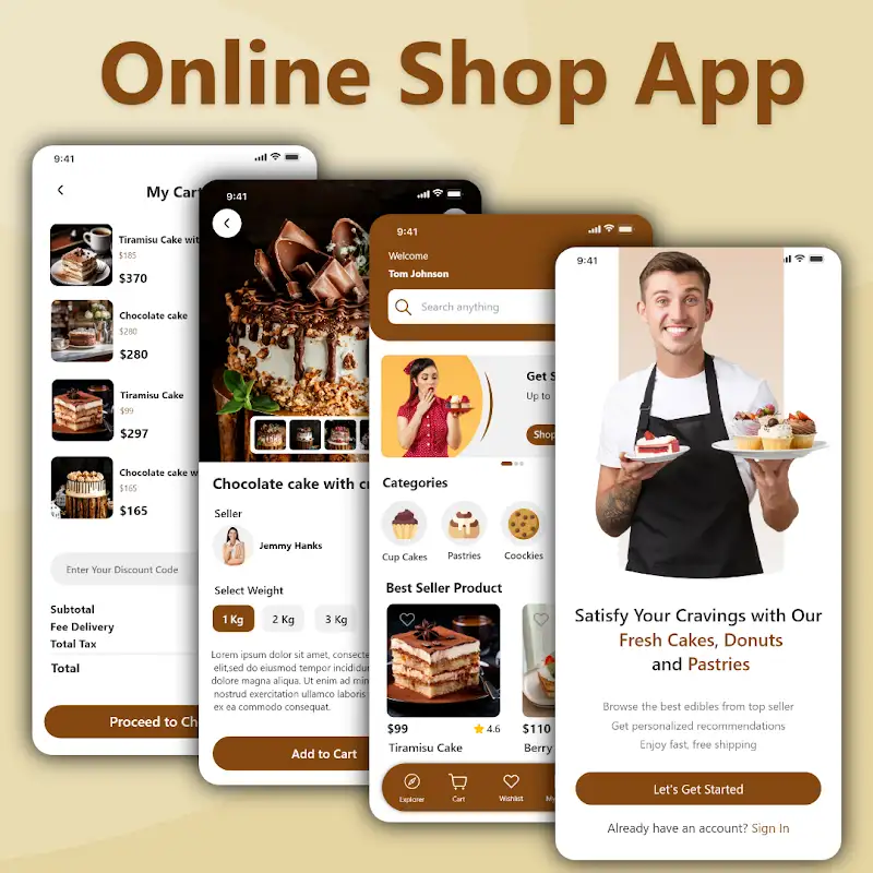 🍰 Cake Store App – Kotlin + Firebase