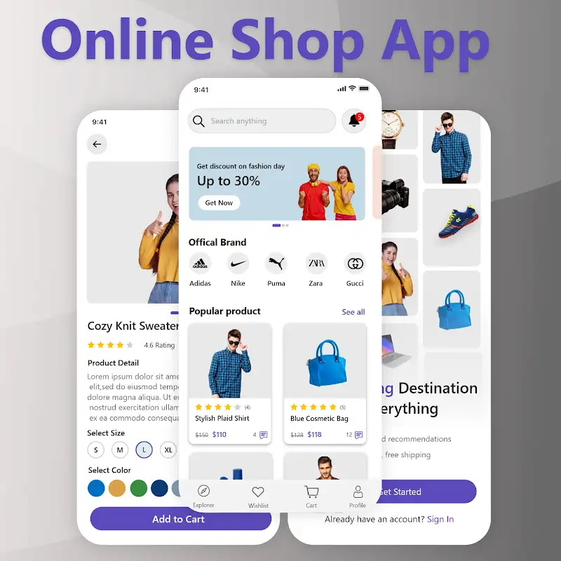 🛍️ Designer Store App – Online Shop with Firebase