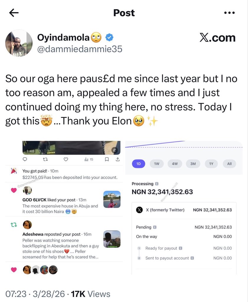 oyindamola payment