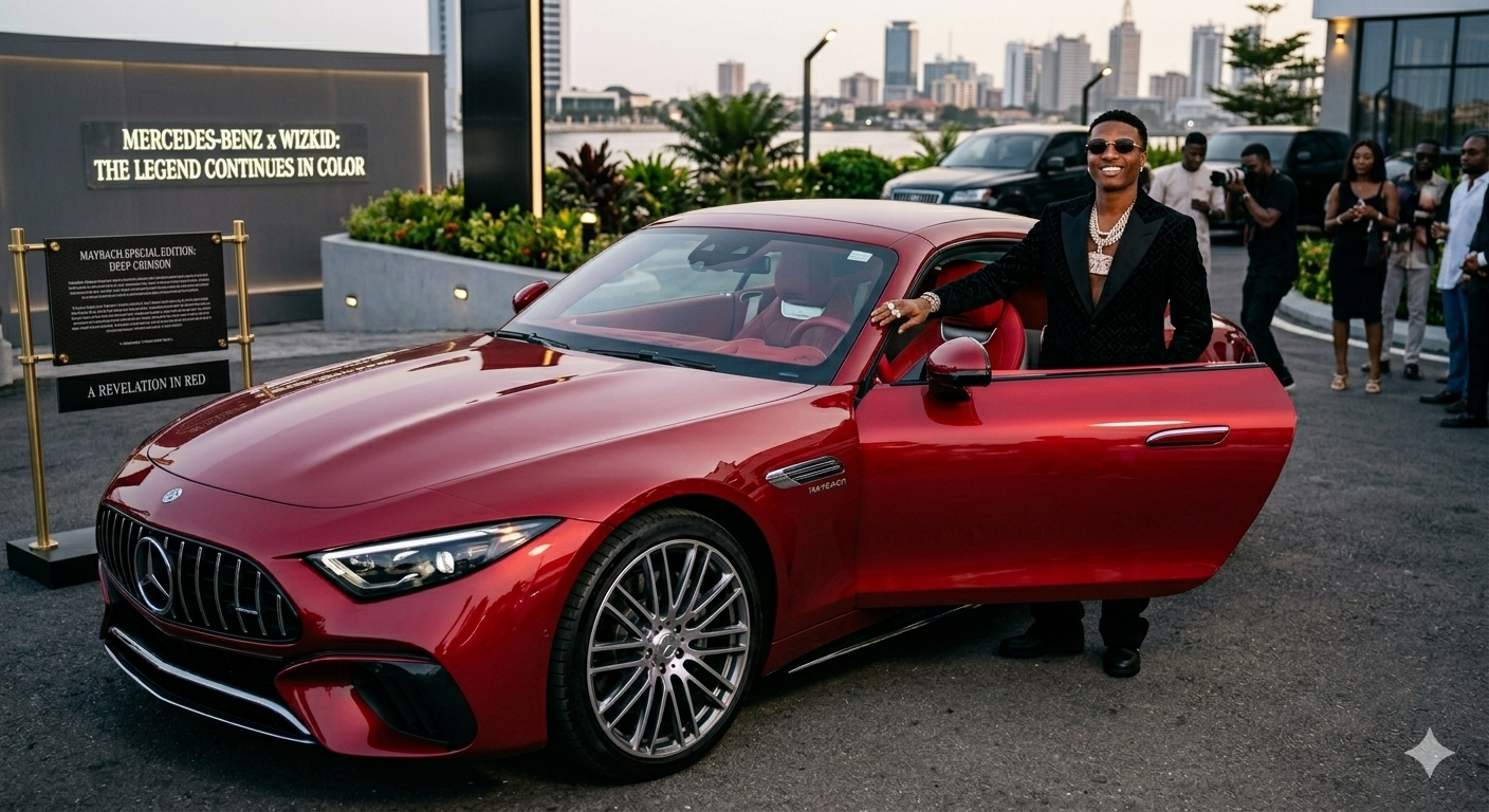 Watch Wizkid Cruise His Newly Acquired 2026 Maybach SL680 Worth ₦1.7 Billion