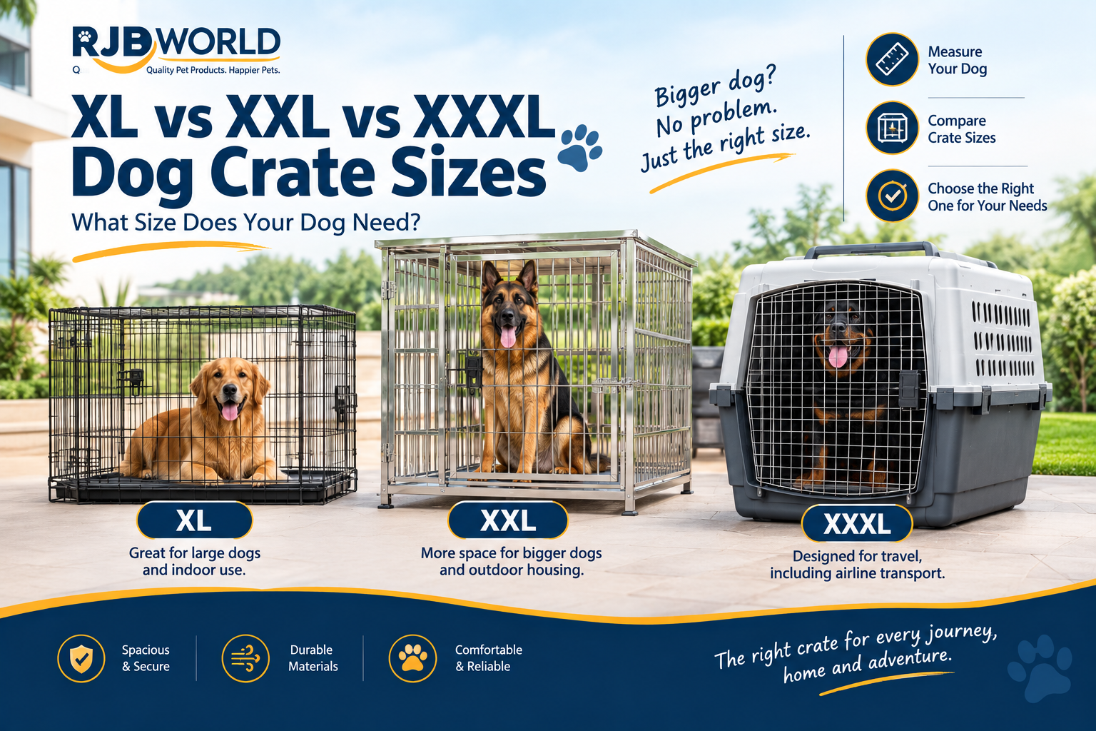 XL vs XXL vs XXXL Dog Crate Sizes: What Size Does Your Dog Need?