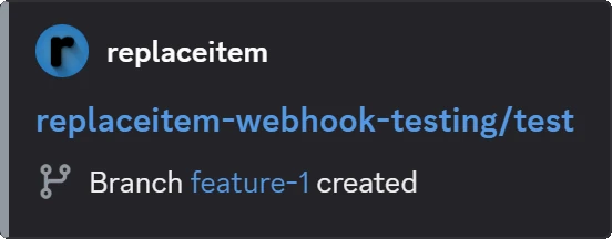 Branch feature-1 created