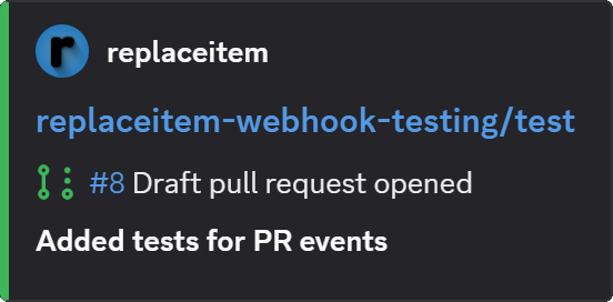 Draft pull request opened