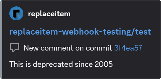 New comment on commit 3f4ea57