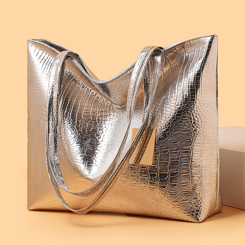 Pu Handbag Crocodile Pattern Women's Bag