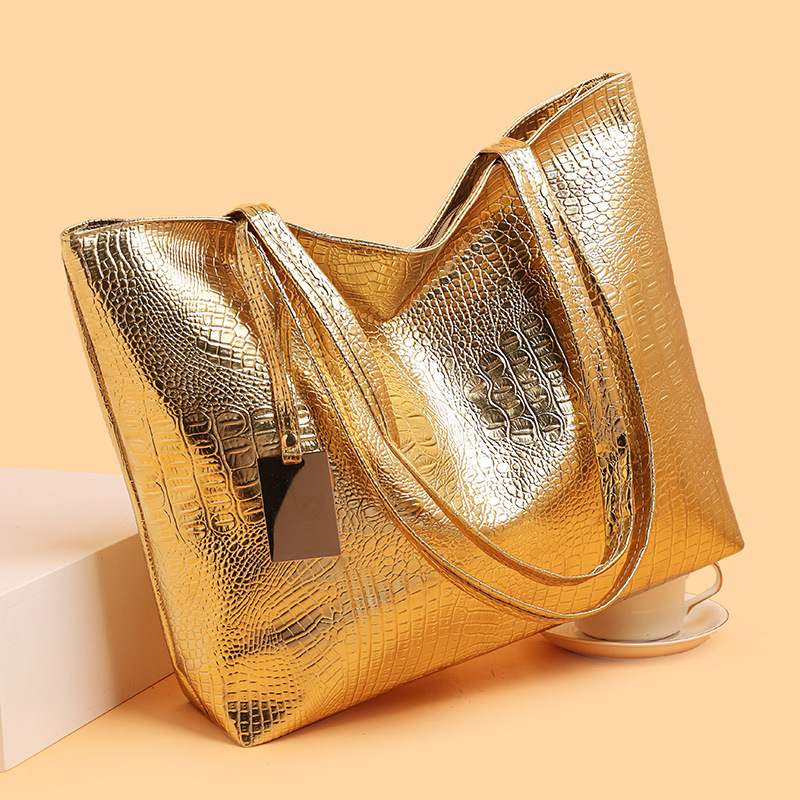 Pu Handbag Crocodile Pattern Women's Bag thumbnail