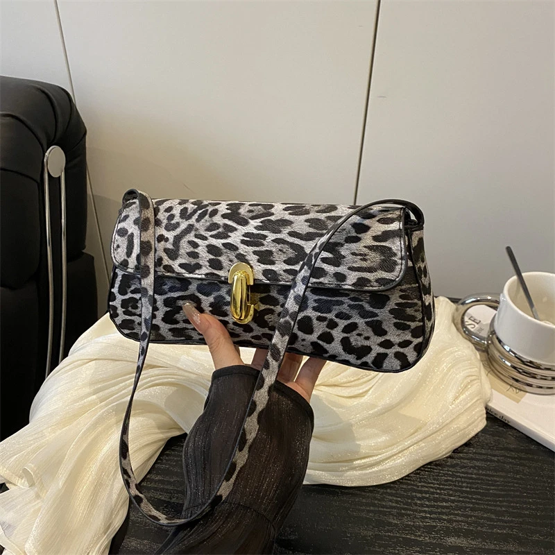 Leopard Print Underarm Bag