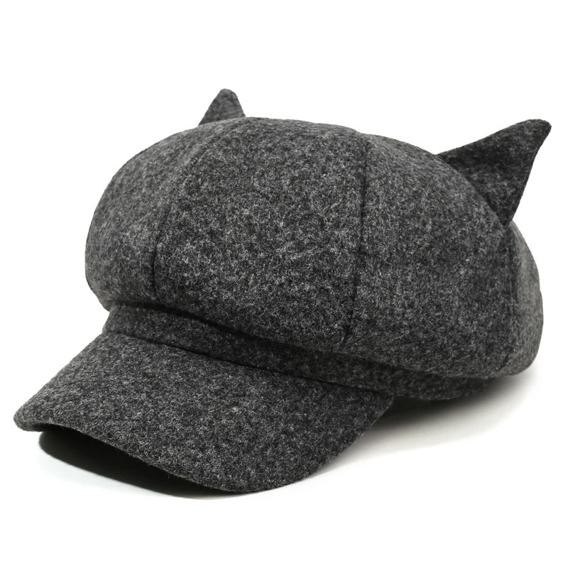 Adult Hat Cute Cat Ear Design Fashion Hat thumbnail