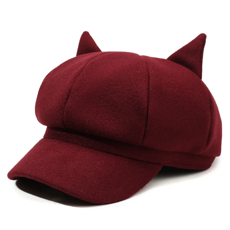 Adult Hat Cute Cat Ear Design Fashion Hat thumbnail