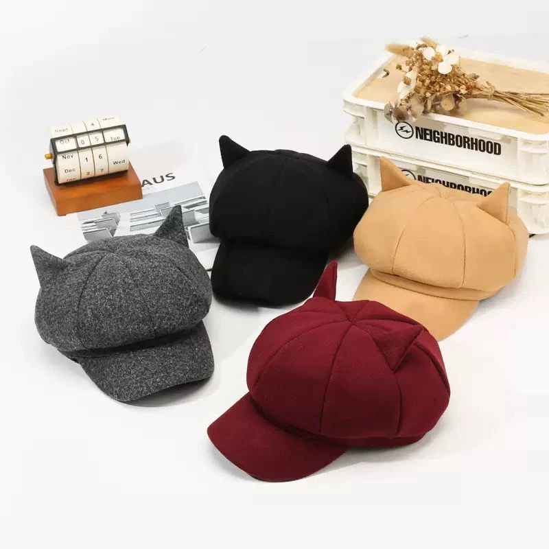 Adult Hat Cute Cat Ear Design Fashion Hat thumbnail