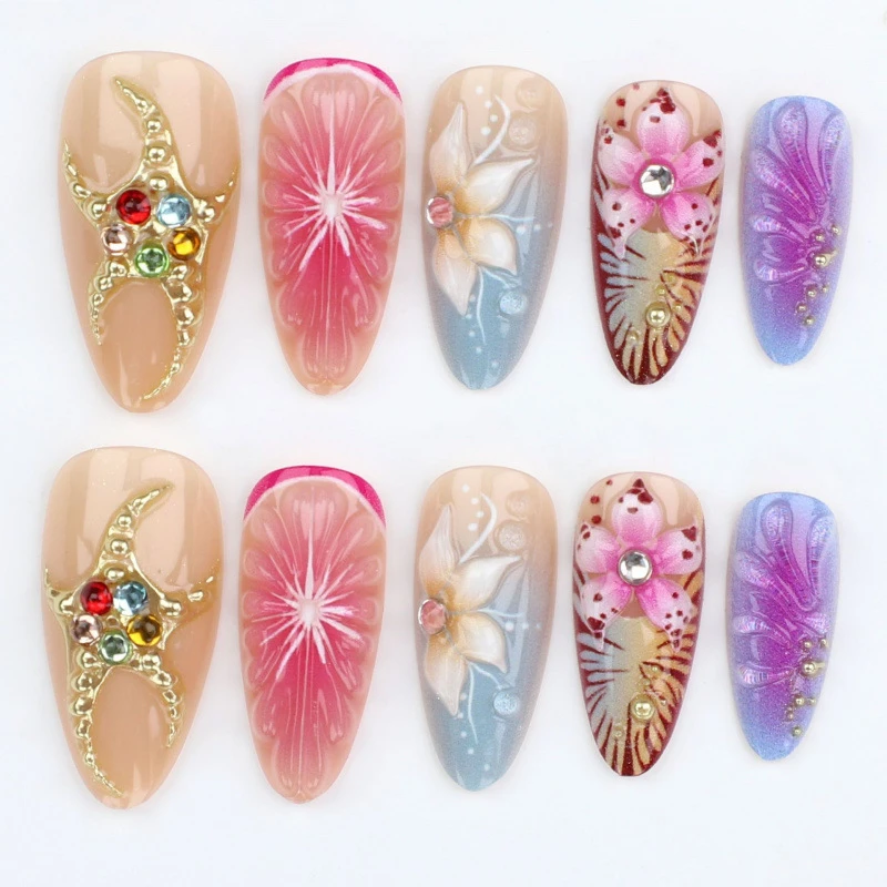 Wearable Nail Art with 3D Lily thumbnail
