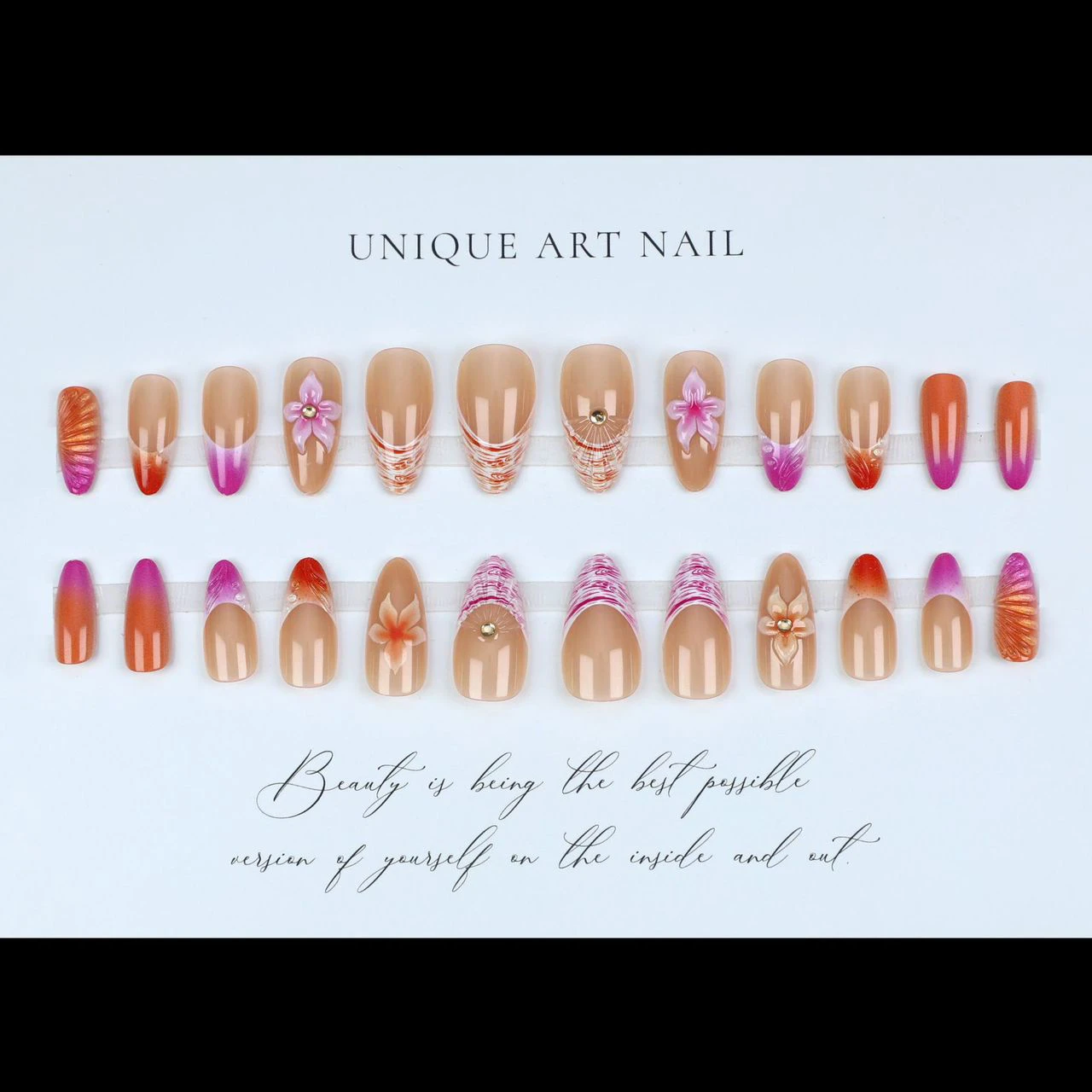 Wearable Nail Art with 3D Lily