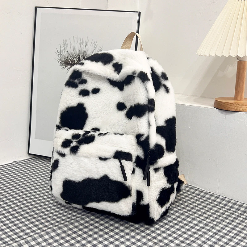 Large Capacity Schoolbag Leopard-print