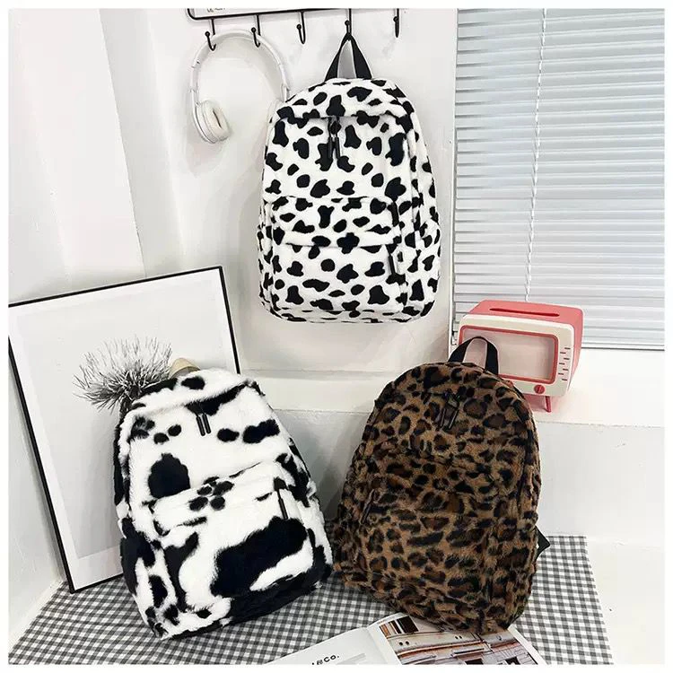 Large Capacity Schoolbag Leopard-print thumbnail