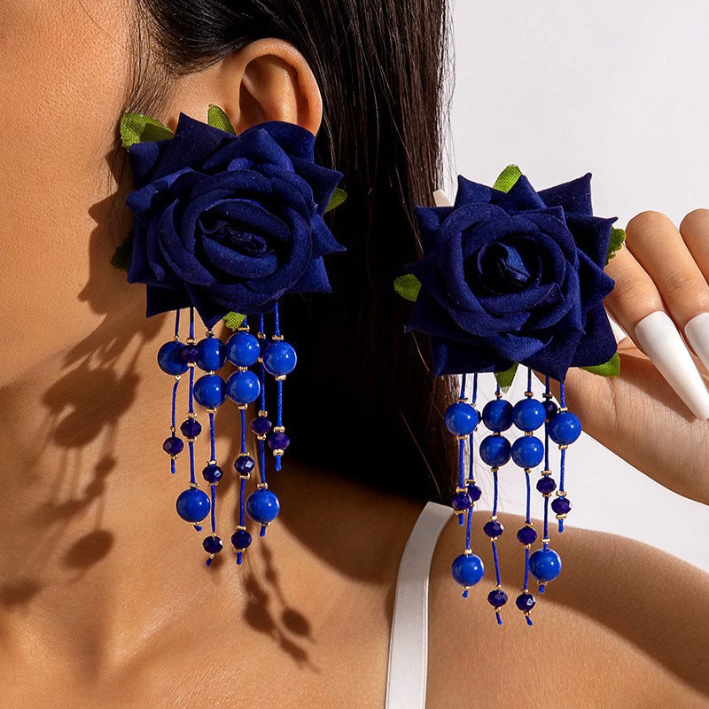 Bohemian Exaggerated Flower Earrings