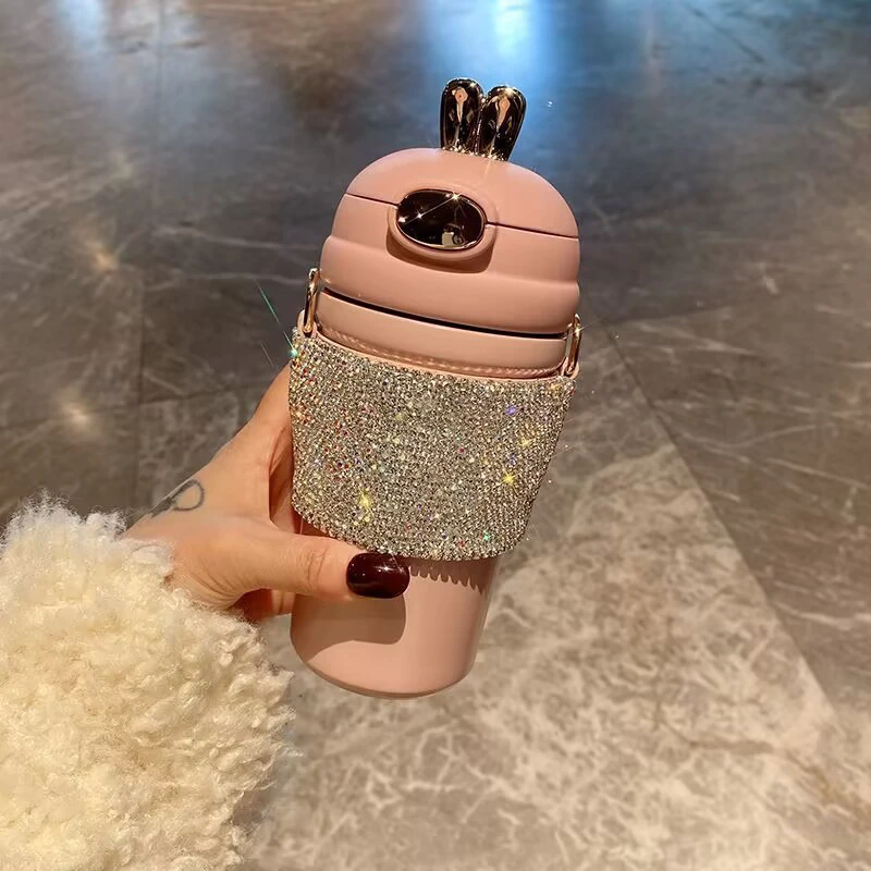 Luxury Diamond-Encrusted Water Cup thumbnail