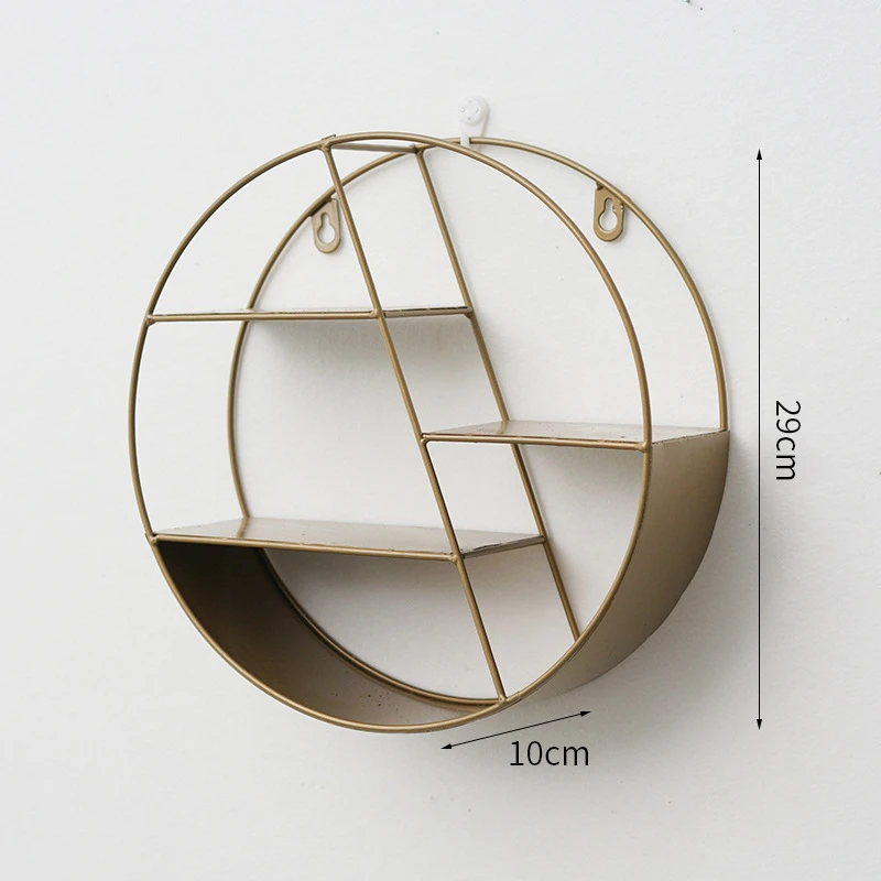 Round Nordic Living Room Wall Shelf