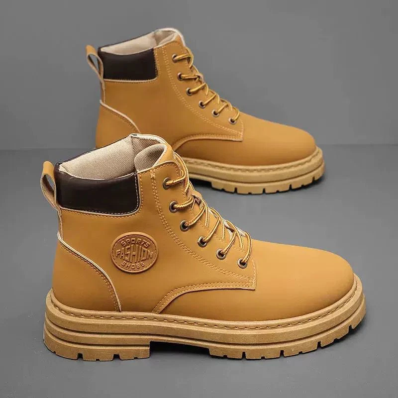 High-Top Work Boots British Style