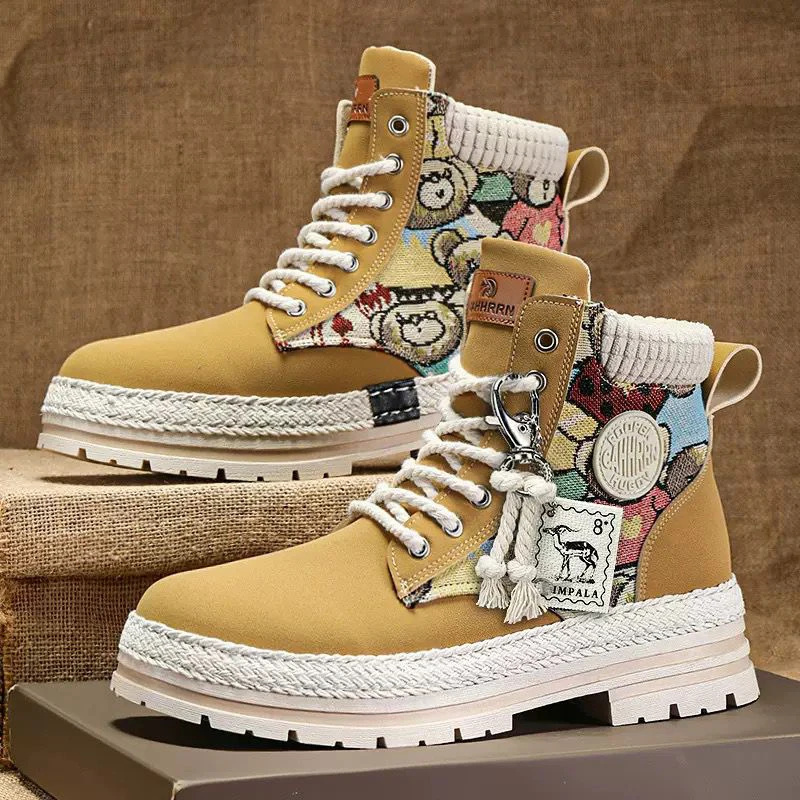 High-Top Work Boots British Style thumbnail