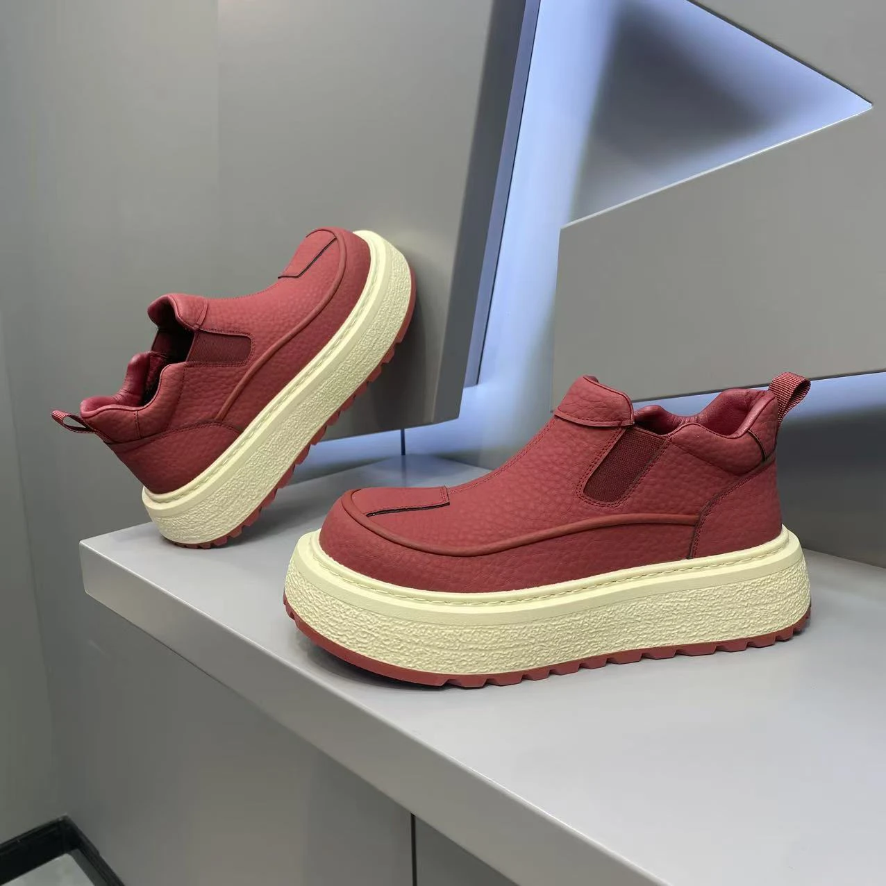 Winter Thick-Soled Men's Single Cotton Casual Shoes thumbnail