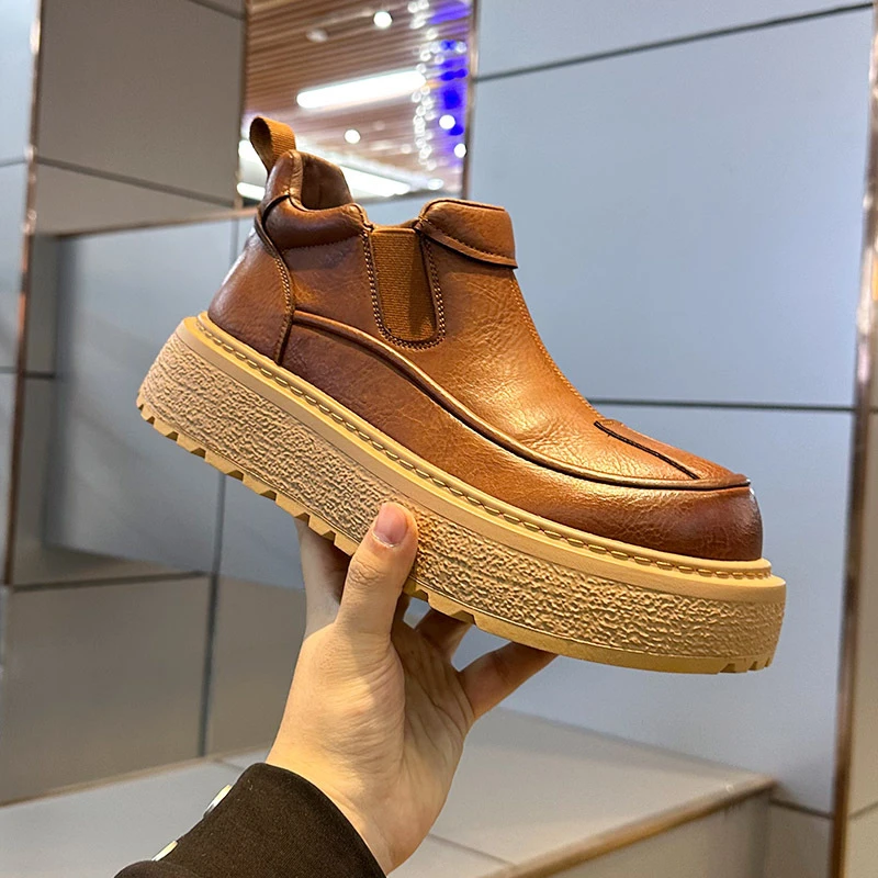 Winter Thick-Soled Men's Single Cotton Casual Shoes thumbnail